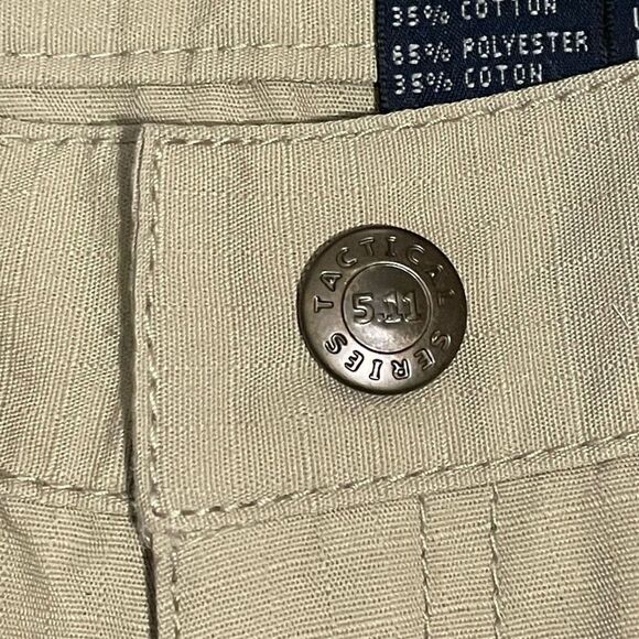5.11 Women’s TACLITE PRO 9" RIPSTOP Shorts, Cotton Blend, Khaki, Size 12 - Picture 5 of 10